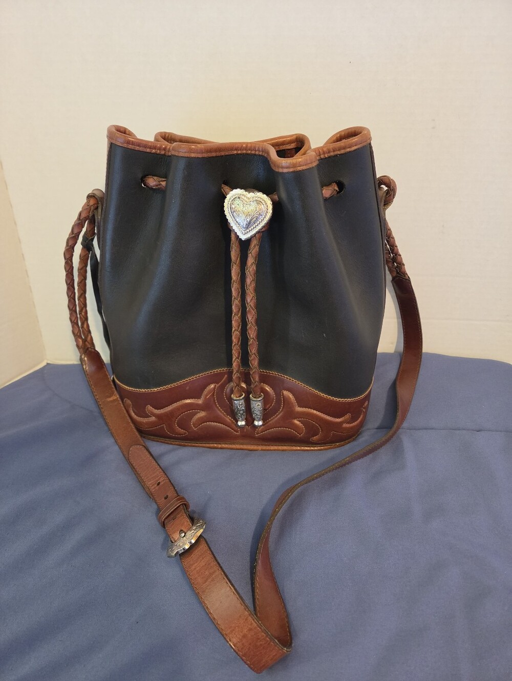 Vintage BRIGHTON OUT WEST Leather TOTE